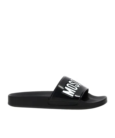Moschino Logo Detailed Pool Slides