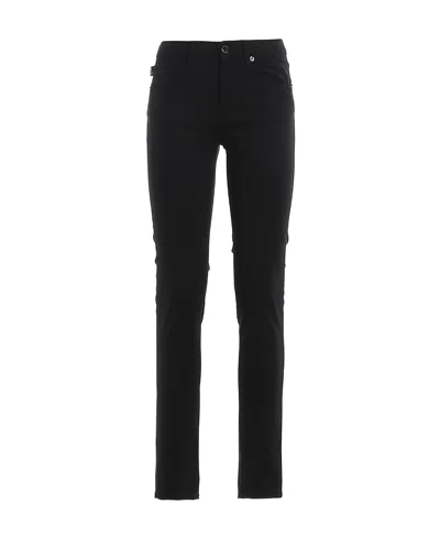 Moschino Logo Details Casual Pants In Black