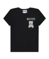 Moschino Logo Details Short-sleeved T-shirt In Black