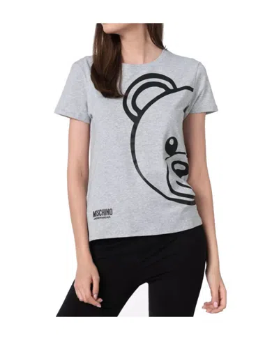 Moschino Logo Details Short-sleeved T-shirt In Black