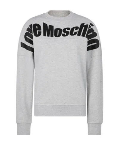 Moschino Logo Details Sweater In White