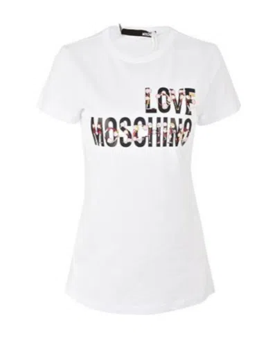 Moschino Logo Details T-shirt In White