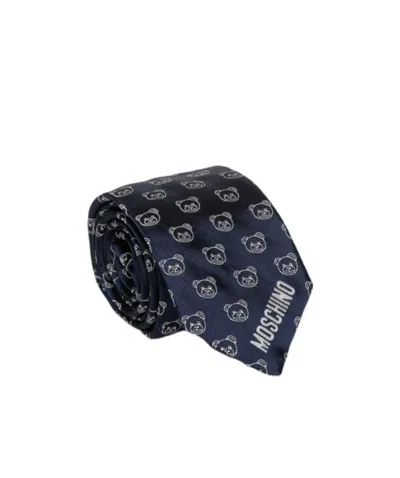 Moschino Logo Details Tie In Black