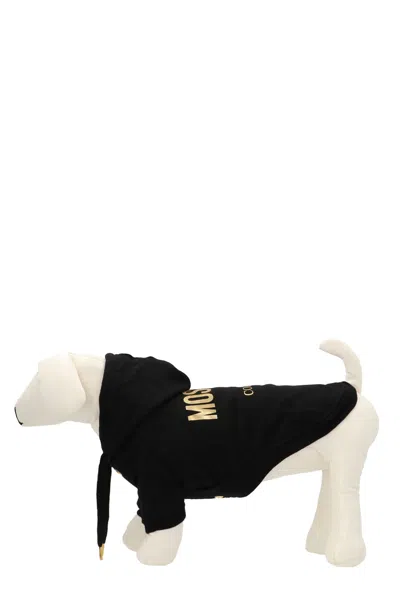 Moschino Logo Dog Sweatshirt In Metallic