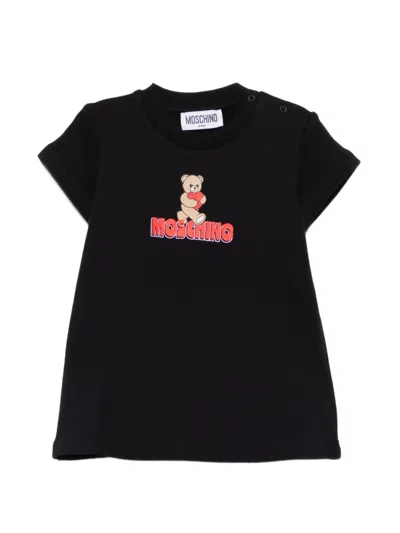 Moschino Babies' Logo Dress In Black