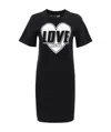 Moschino Logo Dress In Black