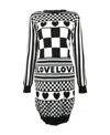 Moschino Logo Dress In Black
