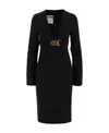 Moschino Logo Dress In Black