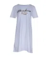 Moschino Logo Dress In Blue
