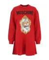 Moschino Logo Dress In Red