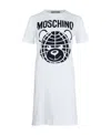 Moschino Logo Dress In White