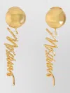 Moschino Chic Mini Statement Earrings In Gold