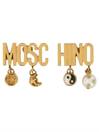 MOSCHINO MOSCHINO LOGO EARRINGS