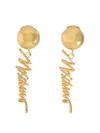 Moschino Chic Mini Statement Earrings In Gold