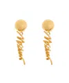 Moschino Chic Mini Statement Earrings In Gold