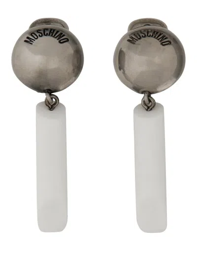 MOSCHINO MOSCHINO LOGO EARRINGS