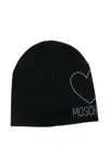 Moschino Logo-embellished Beanie In Brown