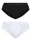 Moschino Logo-embellished Briefs (pack Of Two) In Multi