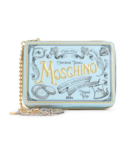 MOSCHINO LOGO-EMBOSSED CLUTCH