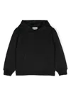 Moschino Logo-embossed Hoodie In Schwarz
