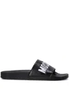 MOSCHINO LOGO-EMBOSSED SLIDES