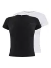 Moschino Logo-embossed T-shirt (pack Of Two) In Black