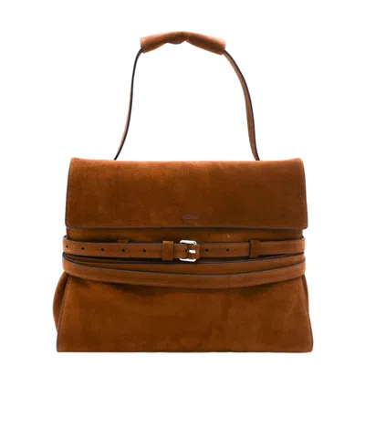 MOSCHINO MOSCHINO LOGO EMBOSSED TOP HANDLE BAG