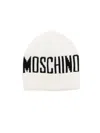 Moschino Logo-embroidered Beanie Hat In White