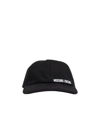 MOSCHINO LOGO-EMBROIDERED CAP