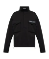 Moschino Logo Embroidered Turtleneck Sweatshirt In Black