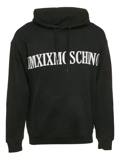 Pre-owned Moschino Logo-embroidered Hoodie