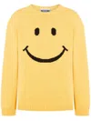 Moschino Men Sweater With Embroidery In Gelb