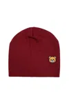 MOSCHINO MOSCHINO LOGO EMBROIDERED KNITTED BEANIE