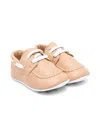 Moschino Logo-embroidered Pre-walkers In Neutrals