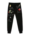 Moschino Logo Embroidered Sweatpants In Black