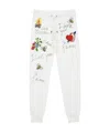 Moschino Logo Embroidered Sweatpants In White