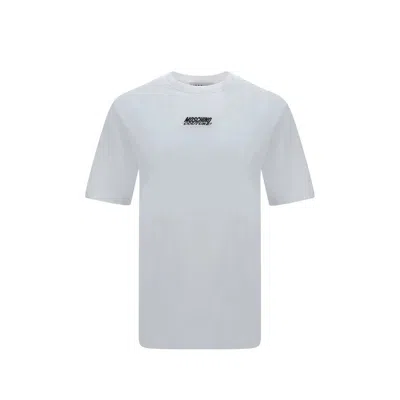 Moschino Logo Embroidered T-shirt In White