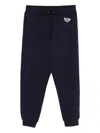 Moschino Logo-embroidered Track Pants In Blue