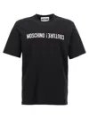 Moschino Logo Embroidery T-shirt In Multi