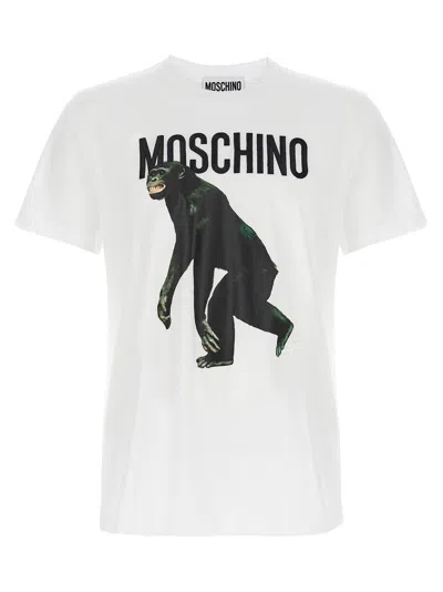Moschino Logo-print T-shirt In Yellow