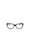 Moschino Logo Flat Mirror In Black