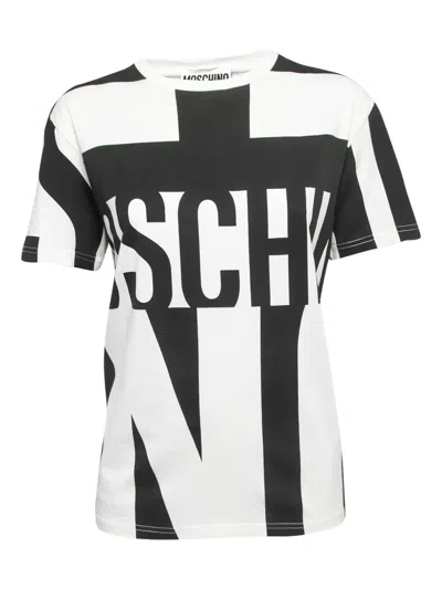 Pre-owned Moschino Logo-graphic T-shirt In Black