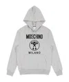 Moschino Logo Hooded Sweater In White