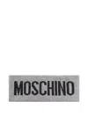 Moschino Logo-intarsia Headband In Gray