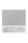 MOSCHINO MOSCHINO LOGO INTARSIA SCARF