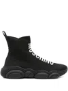 Moschino 35mm Teddy Sole Stretch Slip-on Sneakers In Black