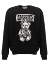 Moschino Teddy Print Cotton Crewneck Sweatshirt