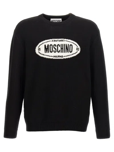 MOSCHINO MOSCHINO LOGO INTARSIA SWEATER