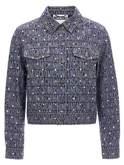 Pre-owned Moschino 'logo' Jacket In Blue