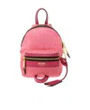 Moschino Mini Logo-print Backpack In Pink